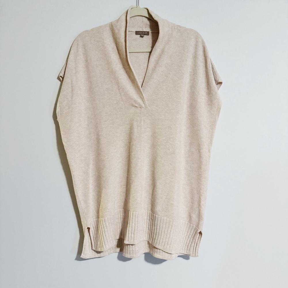 Lilla P - Oat Short Sleeve Knit Sweater